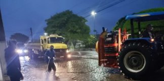 Ação de desinfecção nas ruas da cidade é iniciada nesta madrugada em Rio Real