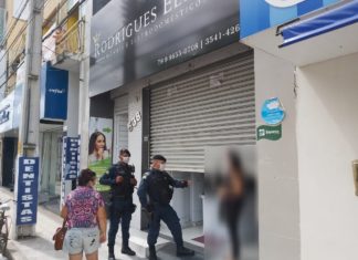 PM faz rondas para cumprimento das medidas emergenciais no comércio de Tobias Barreto.