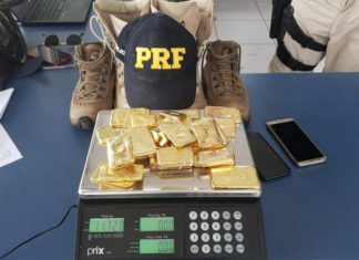 Motorista esconde quase 12 kg de ouro maciço nas botas e é flagrado pela PRF na BR-316, no Pará