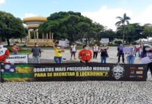 Entidades sindicais fazem ato pedindo ‘lockdown’ em Sergipe