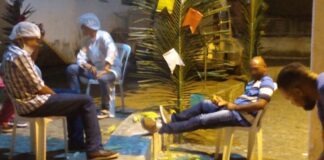 Servidores do município de Arauá são flagrados acendendo fogueira e confraternizando em frente a hospital durante a pandemia