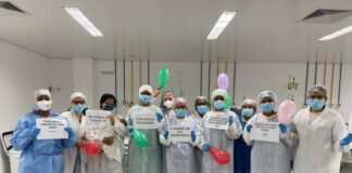 Covid- 19: Bebê de quatro meses recebe alta da CTI Pediátrica para Enfermaria do Huse
