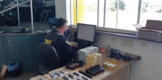 Mais de 2,6 mil munições são apreendidas pela PRF/SE em veículo roubado