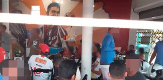 Bar lotado é fechado pela Polícia Militar em Lagarto