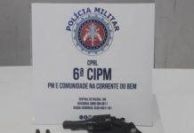 Policiais Militares da 6ªCIPM prendem em flagrante delito, homem que portava arma de fogo em Rio Real