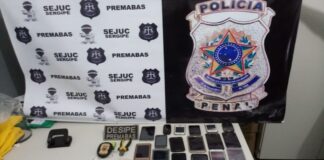 Homem com mandados de prisão em aberto é flagrado tentando arremessar 20 celulares e drogas no presídio de Tobias Barreto