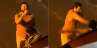 Mesmo sabendo que era filmado, homem espanca mulher no meio da rua em Ilhéus