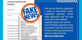 Secretaria de Educação desmente surto de covid-19 nas escolas