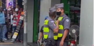 PM aponta arma para o rosto de colega policial após discussão no Centro de SP; veja o vídeo
