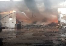 Incêndio atinge fábrica de materiais sintéticos em Estância