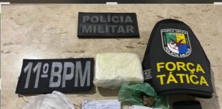 PM prende suspeitos de tráfico de drogas em Tobias Barreto e Estância.