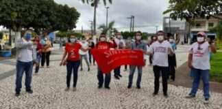 Em greve, professores de Itabaianinha denunciam corte salarial