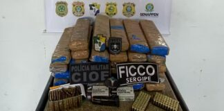 Jovem é preso com 26 kg de maconha e munições de fuzil em São Cristóvão