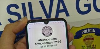 Atestado de Bons Antecedentes Criminais agora pode ser solicitado pelo whatsapp em Sergipe
