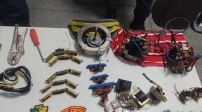 Dois homens entram em confronto com a polícia após furto de materiais de energia em Maruim