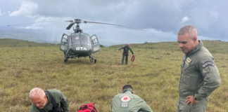 Jovem é resgatada pelo GTA após cair e fraturar o pé na Serra de Itabaiana